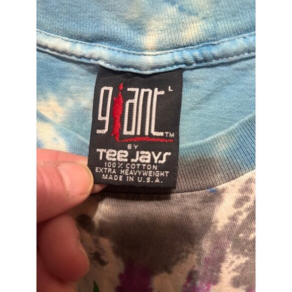 Def Leppard 90s Band T-Shirt Band Giant Tag Tie Dye Single Stitch Men's Large - Picture 5 of 10